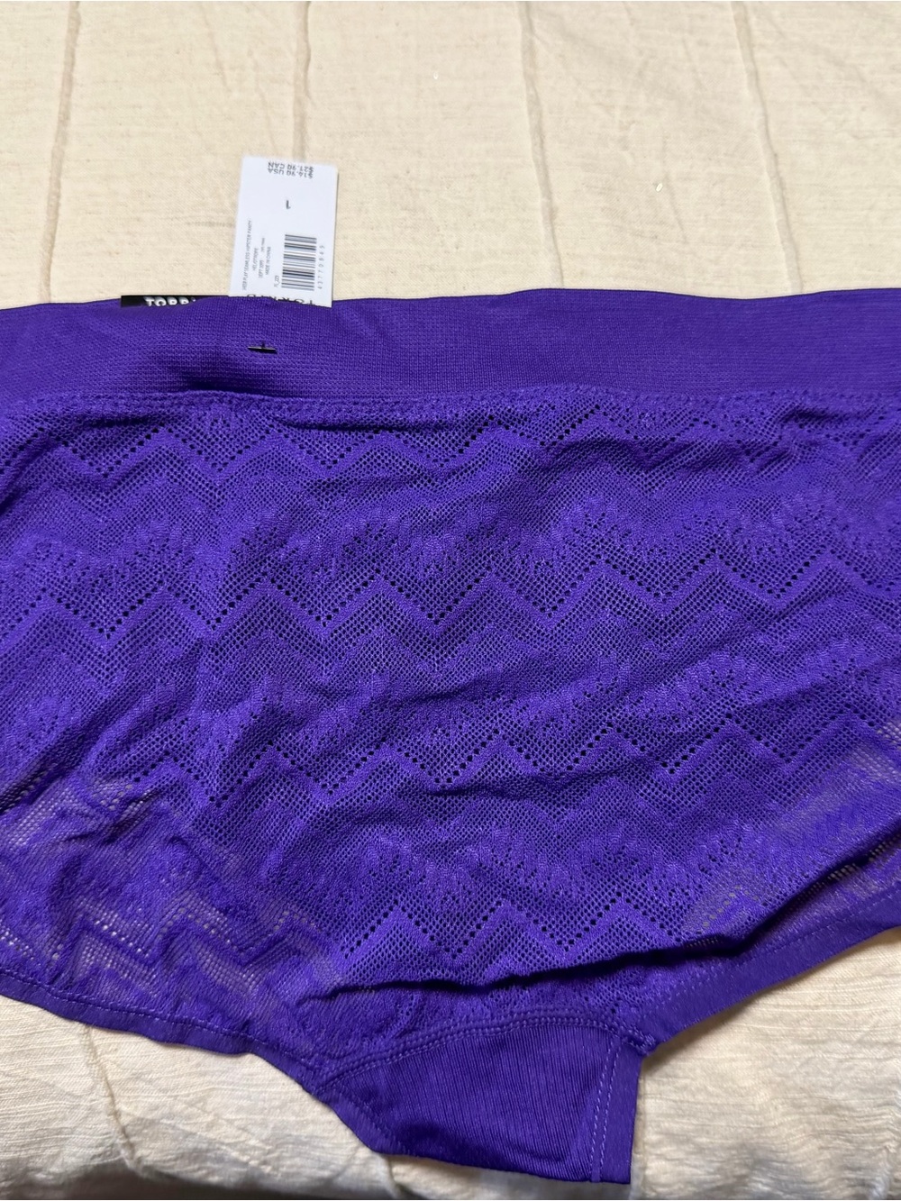 torrid Purple Lace Hipster Panty - Picture 2 of 2